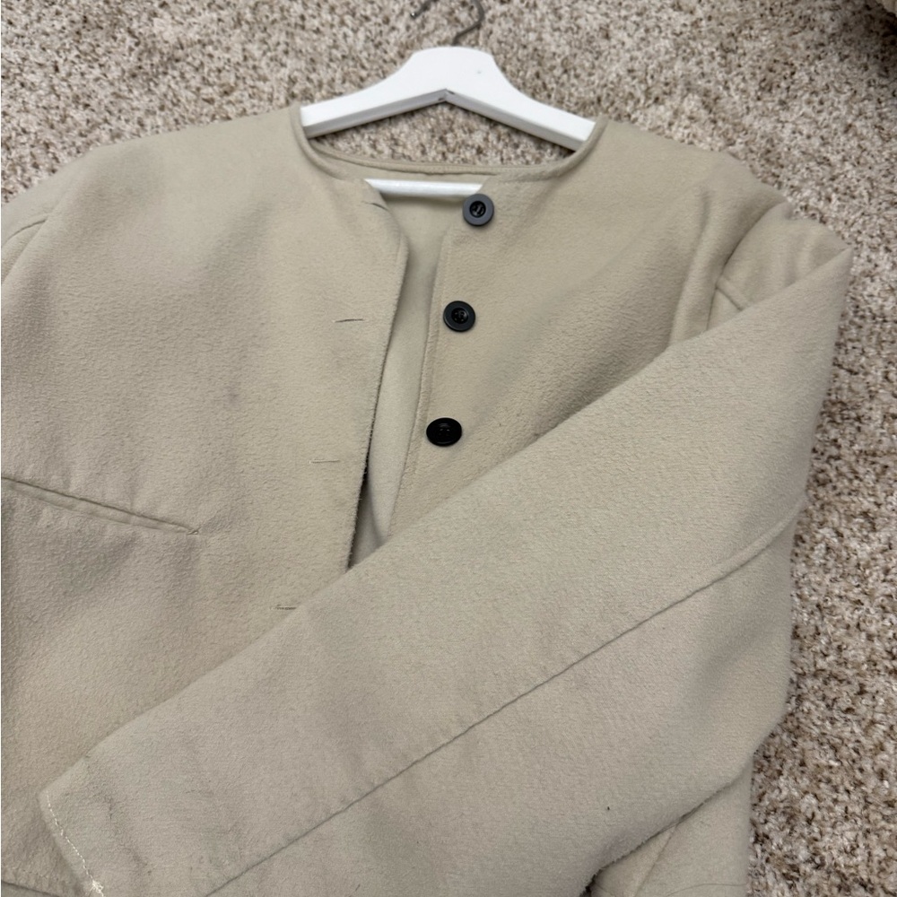 Beige Button-Up Jacket - image 2